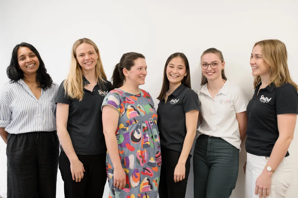 The Sound Beginnings Allied Health team at their Ashgrove clinic